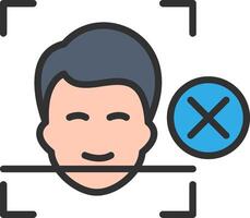 Face Detection Clean Sketch Form vector
