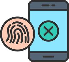 Denied Clean Sketch Form vector