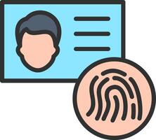 Identification Futuristic App Badge vector