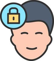 Face Minimal Art Object vector