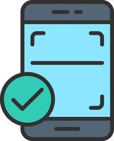 Scanning Modern Tech Object vector