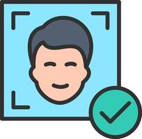 Facial Recognition User Interface Mark vector