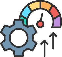 Efficiency Geometric Style Badge vector