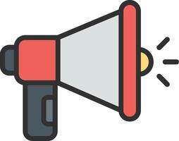 Mega phone Simplified Line Mark vector