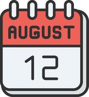 12 August 3D Interface Shape vector