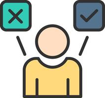 Decision Making 3D Rendered Symbol vector