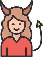 Devil User-Friendly Drawing vector