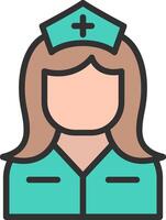 Nurse Flat Design Piece vector