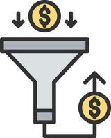 Sales Pipeline Modern Shape Graphic vector
