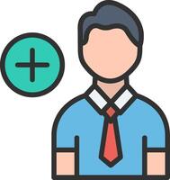 Add User Minimal UI Element vector