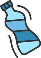 Plastic Bottle 3D Interface Shape vector
