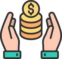 Donation Coded UI Symbol vector