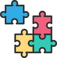 Puzzle Clean Frame Object vector