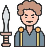 Theseus Modern Interface Badge vector