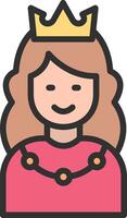 Princess Interactive Symbol vector