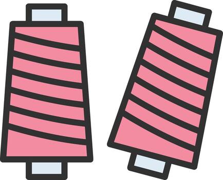 hilo sólido llenar símbolo vector