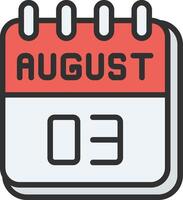 3 August Cool Tone Form vector