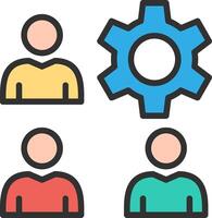 Team Management Clean Frame Object vector