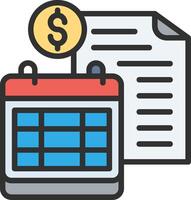 Invoice High Contrast Badge vector
