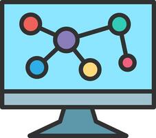 Monitor Sleek Visual Mark vector