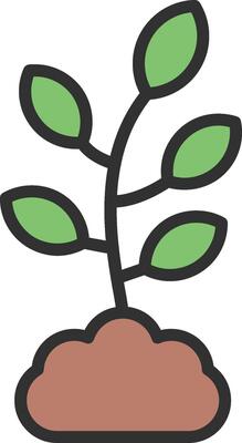 Plant Creative Sketch Element