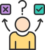 Confused Elegant Shape Symbol vector