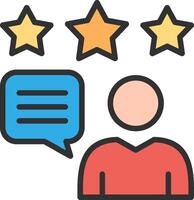Customer Review Modern Interface Badge vector