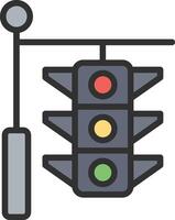 Traffic Light Geometric App Mark vector