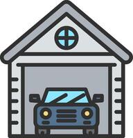 Garage Custom Line Element vector