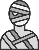 Mummy Minimal Art Object vector