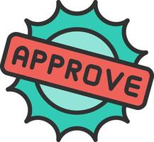 Approve Isometric Web Illustration vector