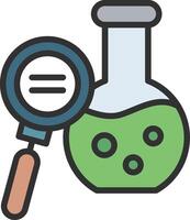 Laboratory Research Sharp Line Mark vector