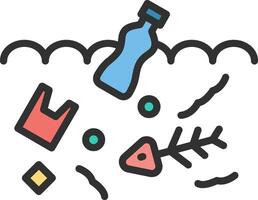 Plastic Pollution Clean Frame Object vector