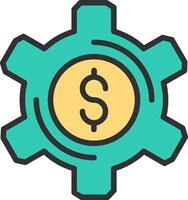 Sales Enablement Color Block Badge vector