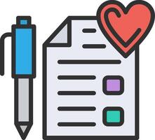 Wishlist Web-Based Design Element vector