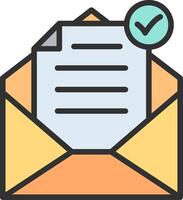 Mail Coded UI Symbol vector