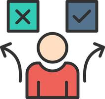 Decision Soft Outline Graphic vector