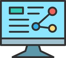 Monitor Modern Tech Object vector