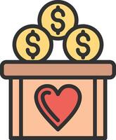 Donation Clean UI Concept vector