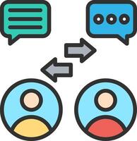 Discussion Bright Tone Visual vector