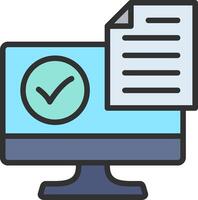 Computer User-Friendly Drawing vector