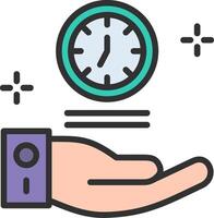 Save Time Gradient Style Element vector