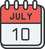 10 July Modern Shape Graphic vector