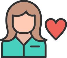 Caregiver Minimal UI Element vector