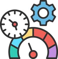Timer Simplified Line Mark vector