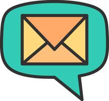 Email Custom Line Element vector