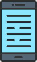 Smart Phone Handcrafted UI Symbol vector