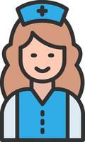 Nurse Web-Based Design Element vector