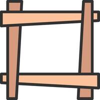 Frame Color Stroke Symbol vector
