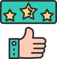 Rating Gradient Style Element vector